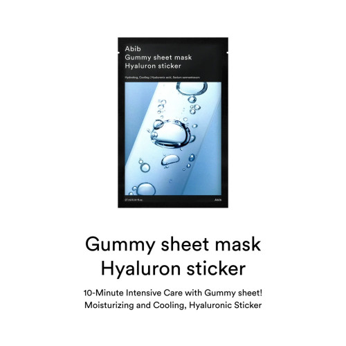 Abib Gummy Sheet Mask Hyaluron Sticker 27ml
